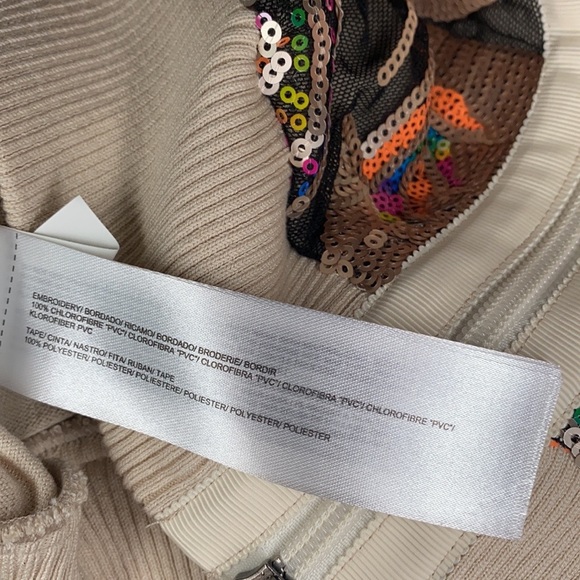 NWT Hoss Intropia #33 Sequin Zip Cardigan Small - Picture 7 of 8